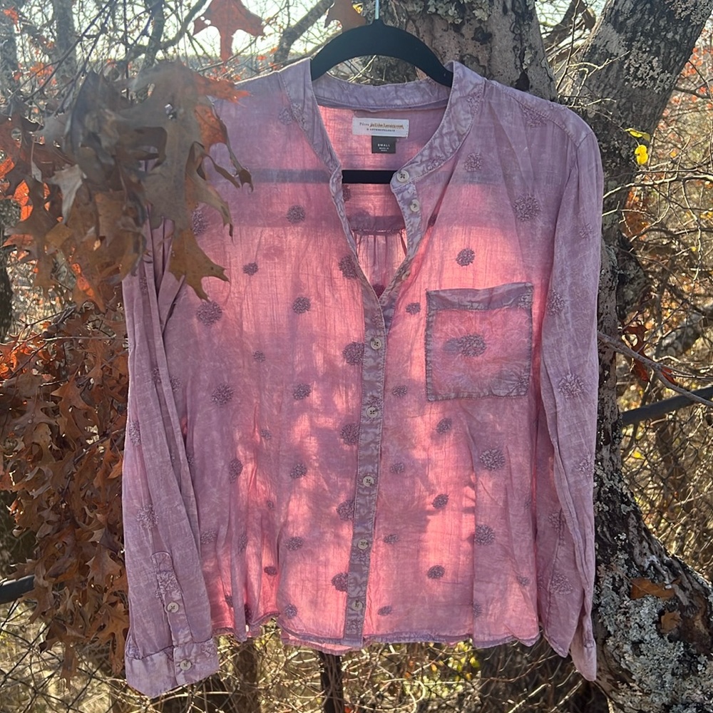 Pilcro and the Letterpress Anthropologie Blouse - Picture 4 of 8